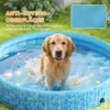 Opvouwbaar hondenzwembad met fontein en waterkussendesign Ø160 x 30 cm antislip hondenbadkuip zwembad zwembad voor honden en katten 9