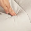Relaxstoel massagestoel met kruk en opbergruimte tv stoel met ligfunctie 360° draaibaar met zijvak kunstleer 80 x 86 x 99cm crèmewit 9