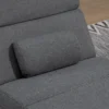 Relaxstoel met massagefunctie elektrische loungestoel massagestoel met hoge rugleuning, afstandsbediening, opvouwbaar televisiestoel met 5 modi, kussen, donkergrijs 9