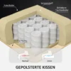 Relaxstoel met voetenbank, 360° draaibare televisiestoel met ligfunctie, tv stoel met pocketvering voor woonkamer, kunstleer, zwart 5