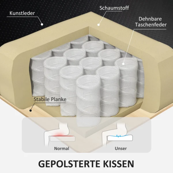 Relaxstoel met voetenbank, 360° draaibare televisiestoel met ligfunctie, tv stoel met pocketvering voor woonkamer, kunstleer, zwart 5