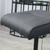 Relaxstoel met voetenbank, elektrische massagestoel met ligfunctie, 10 massagepunten, draaibare televisiestoel met zijvak, afstandsbediening, kunstleer, donkergrijs 9