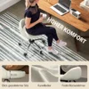 Rolkruk hoogteverstelbare werkkruk 63 83 cm draaikruk met wielen draaibare salonstoel salonkruk kunstleer wit 6