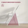 Set van 4 klapstoelen, draagbare bureaustoel met kussen, kunstleer, stalen poten, vouwstoel voor kantoor receptie wachtkamer, wit 6