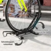 Sportnow fietsstandaard voor fietsen staal fietsenhouder met 80 mm bandbreedte vrijstaande grondparker meervoudige standaard parkeerstandaard fietsstandaard voor grond 75 x 41 x 81h cm zwart 8