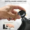 Sportnow hometrainer met verstelbare zit en weerstand, fitnessfiets met lcd display, hartslagsensor, indoor cycling bike, staal, geel 6