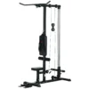 Sportnow krachtstation voor thuis multifunctioneel fitnessstation met lat pull bar kabelsysteem, tot 50 kg gewichten fitnessapparatuur voor thuisgym krachttraining 1