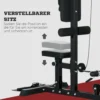 Sportnow krachtstation voor thuis multifunctioneel fitnessstation met lat pull bar kabelsysteem, tot 50 kg gewichten fitnessapparatuur voor thuisgym krachttraining 7