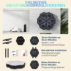 Sportnow muziek boks machine, elektronische bluetooth boksmachine met muziek, 9 snelheden 3 modi, wandgemonteerd slim boksdoel met led verlichting, voor volwassenen, thuisoefeningen, zwart 10