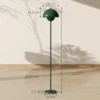 Staande lamp woonkamer staande lamp met ronde kap, reflecterend licht, voetschakelaar, staande lamp met stalen standaard, e27 fitting voor slaapkamer, kantoor groen 4