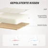 Thuiswerkstoel, draaibare bureaustoel verstelbare hoogte met kantelfunctie, linnenlook, make up stoel voor slaapkamer, studeerkamer, beige 5