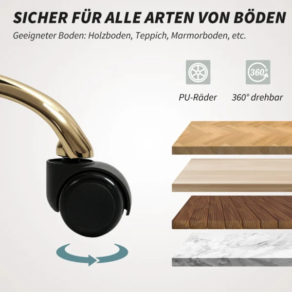 Thuiswerkstoel, draaibare bureaustoel verstelbare hoogte met kantelfunctie, linnenlook, make up stoel voor slaapkamer, studeerkamer, beige 7