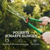 Tuinschaar set 2 delig meslengte 40 cm takkenschaar met anti aanbaklaag metalen bladen, 51 cm tuinschaar voor het snoeien van hagen en takken 6