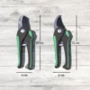 Tuinwerktuig set 2 stukken tuin gereedschap van metaal tuinapparatuur met bypass tuinschaar aambeeld tuinschaar tuinwerk set tuincadeaus voor vrouwen en mannen groen+zwart 4