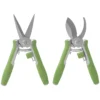 Tuinwerktuig set 2 stuks tuin gereedschap van roestvrij staal tuinapparatuur met tuinschaar takkenschaar tuinwerk set tuincadeaus voor vrouwen en mannen groen+zilver 1