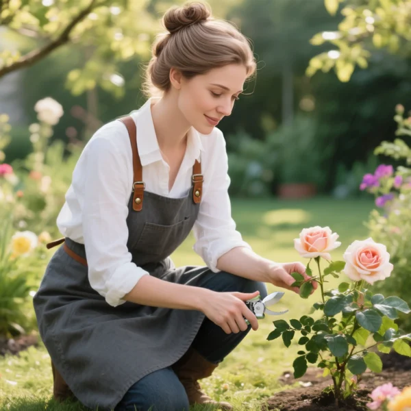 Tuinwerktuig set 2 stuks tuin gereedschap van roestvrij staal tuinapparatuur met tuinschaar takkenschaar tuinwerk set tuincadeaus voor vrouwen en mannen groen+zilver 10