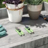 Tuinwerktuig set 2 stuks tuin gereedschap van roestvrij staal tuinapparatuur met tuinschaar takkenschaar tuinwerk set tuincadeaus voor vrouwen en mannen groen+zilver 2