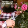 Tuinwerktuig set 2 stuks tuin gereedschap van roestvrij staal tuinapparatuur met tuinschaar takkenschaar tuinwerk set tuincadeaus voor vrouwen en mannen groen+zilver 6