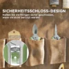 Tuinwerktuig set 2 stuks tuin gereedschap van roestvrij staal tuinapparatuur met tuinschaar takkenschaar tuinwerk set tuincadeaus voor vrouwen en mannen groen+zilver 8