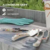 Tuinwerktuig set 3 stuks tuin gereedschap van metaal tuinapparatuur met bloemenschop handhark tuinschaar tuinwerk set tuincadeaus voor vrouwen en mannen veelkleurig 7