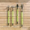 Tuinwerktuigset 4 stuks tuin gereedschapset met schop, tuinhak, tuinhark, bladhark, ideaal cadeau voor mannen en vrouwen 4