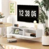 Tv kast hangend tv meubel voor televisies tot 65 inch 140 cm lowboard tv tafel met opbergruimte tv kast voor woonkamer wit 10