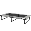 Verhoogd hondenbed opvouwbaar huisdierbed, outdoor hondenligstoel met netontwerp, ademend, voor grote honden lichtgrijs oxford 107 x 61 x 20 cm 1