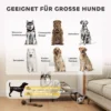 Verhoogd hondenbed opvouwbaar huisdierbed, outdoor hondenligstoel met netontwerp, ademend, voor grote honden lichtgrijs oxford 107 x 61 x 20 cm 9