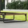 Verhoogd opvouwbaar huisdierbed, outdoor hondenligbed met netontwerp, ademend, voor grote honden koffie oxford 107 x 61 x 20 cm 10