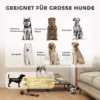 Verhoogd opvouwbaar huisdierbed, outdoor hondenligbed met netontwerp, ademend, voor grote honden koffie oxford 107 x 61 x 20 cm 9