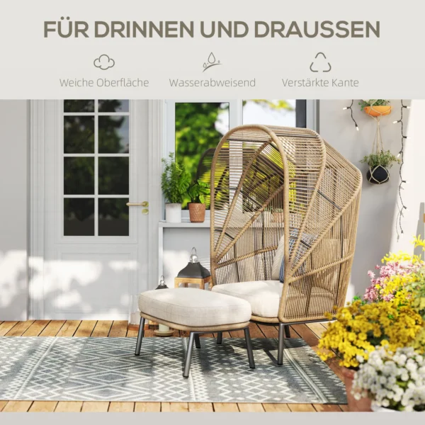 Vlakgeweven tapijt wasbaar anti slip keukentapijt met boho design voor terras balkon woonkamer & keuken, 200 x 140 cm, grijs 6