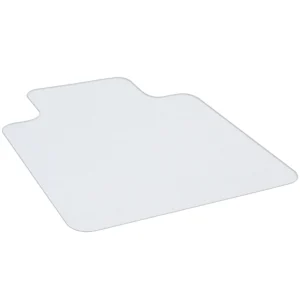 Vloerbeschermingsmat 90 x 120 cm bureaustoel onderlegger in transparant, krasbestendige stoelonderlegger, vloermat voor harde vloeren 1
