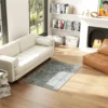 Vloerkleed woonkamervloerkleed in moderne stijl, wasbaar vloerkleed, vloerkleed voor woonkamer, slaapkamer, 150 x 80 cm donkergrijs 2