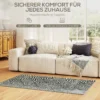 Vloerkleed woonkamervloerkleed in moderne stijl, wasbaar vloerkleed, vloerkleed voor woonkamer, slaapkamer, 150 x 80 cm donkergrijs 5