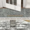 Vloerkleed woonkamervloerkleed in moderne stijl, wasbaar vloerkleed, vloerkleed voor woonkamer, slaapkamer, 150 x 80 cm donkergrijs 9