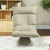 Vloerstoel 360° draaibaar vloerzetel met 5 voudig verstelbare rugleuning, opvouwbare vloersofa meditatiestoel gepolsterd luie sofa voor woonkamer gaming & lezen beige 9