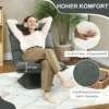 Vloerstoel 360° draaibaar vloerzetel met 5 voudig verstelbare rugleuning, opvouwbare vloersofa meditatiestoel gestoffeerd luie sofa voor woonkamer gaming & lezen donkergrijs 7
