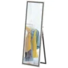 Volledige lichaamsspiegel, 162,6 x 53,5 cm staande spiegel met standaard, wandspiegel voor woonkamer, slaapkamer, kleedkamer grijs+wit 1