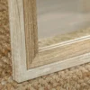 Volledige lichaamsspiegel, 162,6 x 53,5 cm staande spiegel met standaard, wandspiegel voor woonkamer, slaapkamer, kleedkamer wit+natuurhout 8