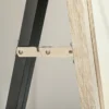Volledige lichaamsspiegel, 162,6 x 53,5 cm staande spiegel met standaard, wandspiegel voor woonkamer, slaapkamer, kleedkamer wit+natuurhout 9