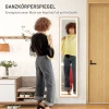Volledige lichaamsspiegel 40 x 160 cm staande spiegel met led verlichting, 3 lichtkleuren, wandspiegel met touch bediening, vloerspiegel voor slaapkamer, woonkamer, eik 5