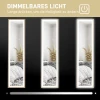 Volledige lichaamsspiegel 40 x 160 cm staande spiegel met led verlichting, 3 lichtkleuren, wandspiegel met touch bediening, vloerspiegel voor slaapkamer, woonkamer, eik 6