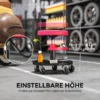 Werkplaatskruk met wielen, verstelbare hoogte 40 51cm, rolkruk belastbaar tot 135 kg, draaibare werkstoel, draaikruk Ø38 cm, werkplaatsstoel voor werkplaats rood 6