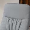 2 delige fauteuilset fauteuil met voetenbank relaxfauteuil met voetenbank, in hoogte verstelbaar, kantelbare rugleuning, lichtgrijs 8