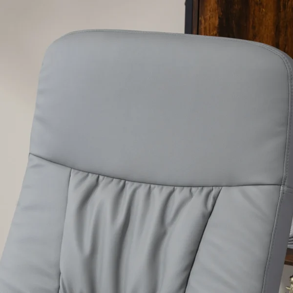 2 delige fauteuilset fauteuil met voetenbank relaxfauteuil met voetenbank, in hoogte verstelbaar, kantelbare rugleuning, lichtgrijs 8