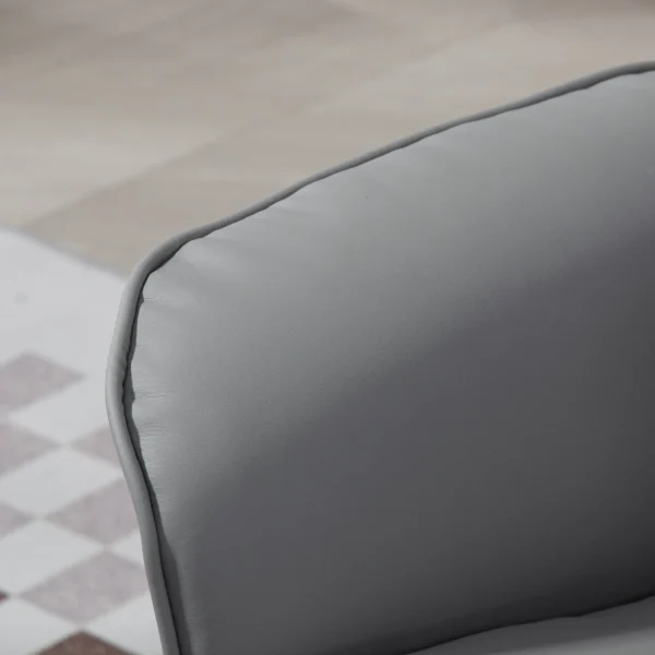 2 delige fauteuilset fauteuil met voetenbank relaxfauteuil met voetenbank, in hoogte verstelbaar, kantelbare rugleuning, lichtgrijs 9