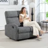2 zitsbank, individueel verstelbare rugleuningen, voetensteun, stoffen bekleding, staal, grijs 2