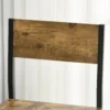 3 delige barset, staande tafel, 2 stoelen, mdf, metalen frame, waterbestendig, bruin 8