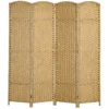 4 delige kamerscherm, opvouwbare privacy scherm, privacy wand voor woonkamer, slaapkamer, thuiskantoor, natuur 1
