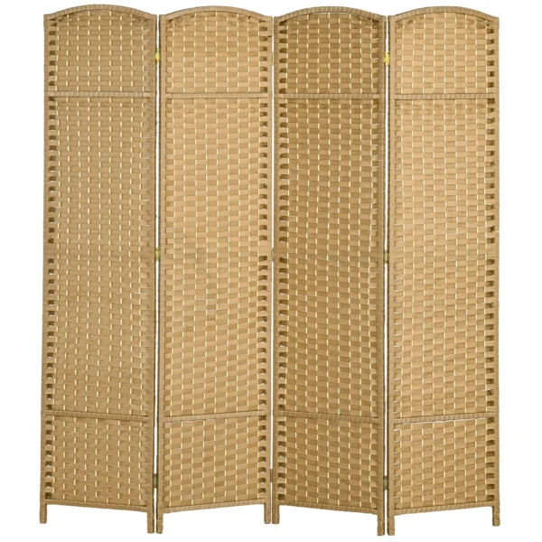 4 delige kamerscherm, opvouwbare privacy scherm, privacy wand voor woonkamer, slaapkamer, thuiskantoor, natuur 1